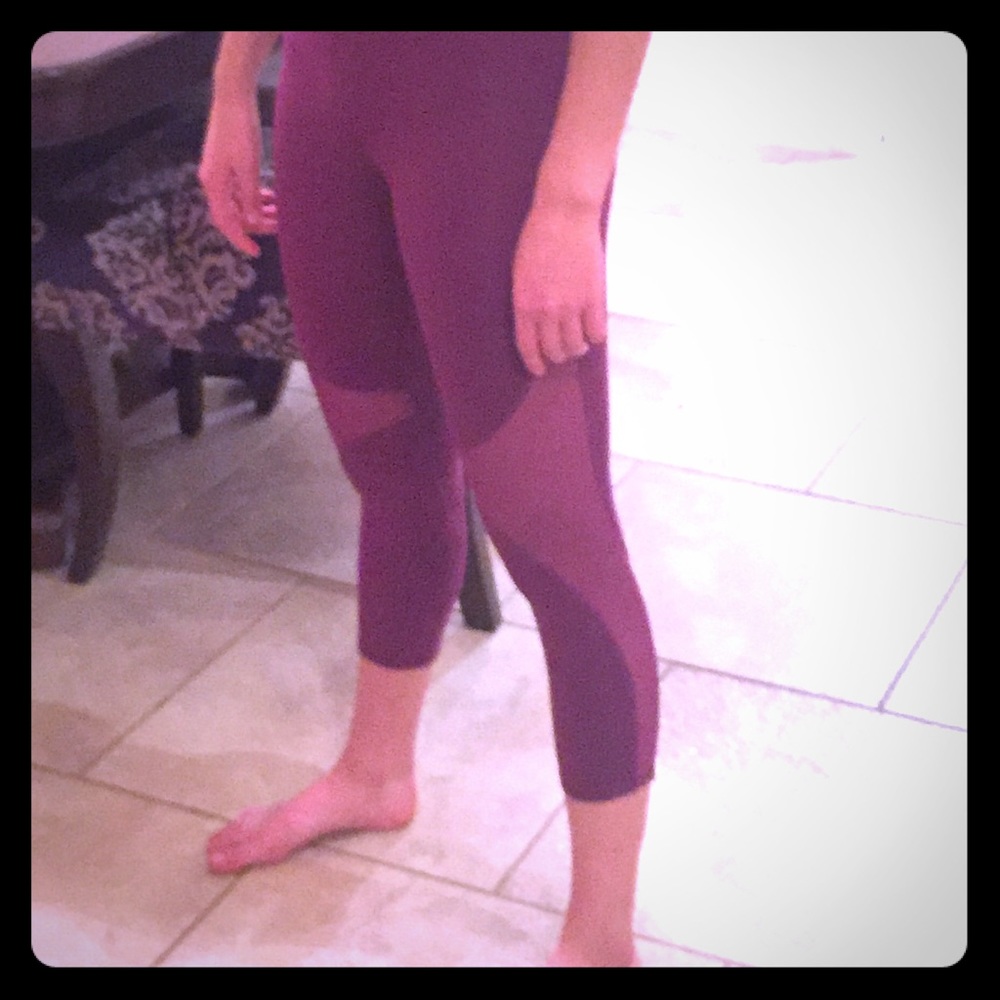Alo Coast Capris in Plum